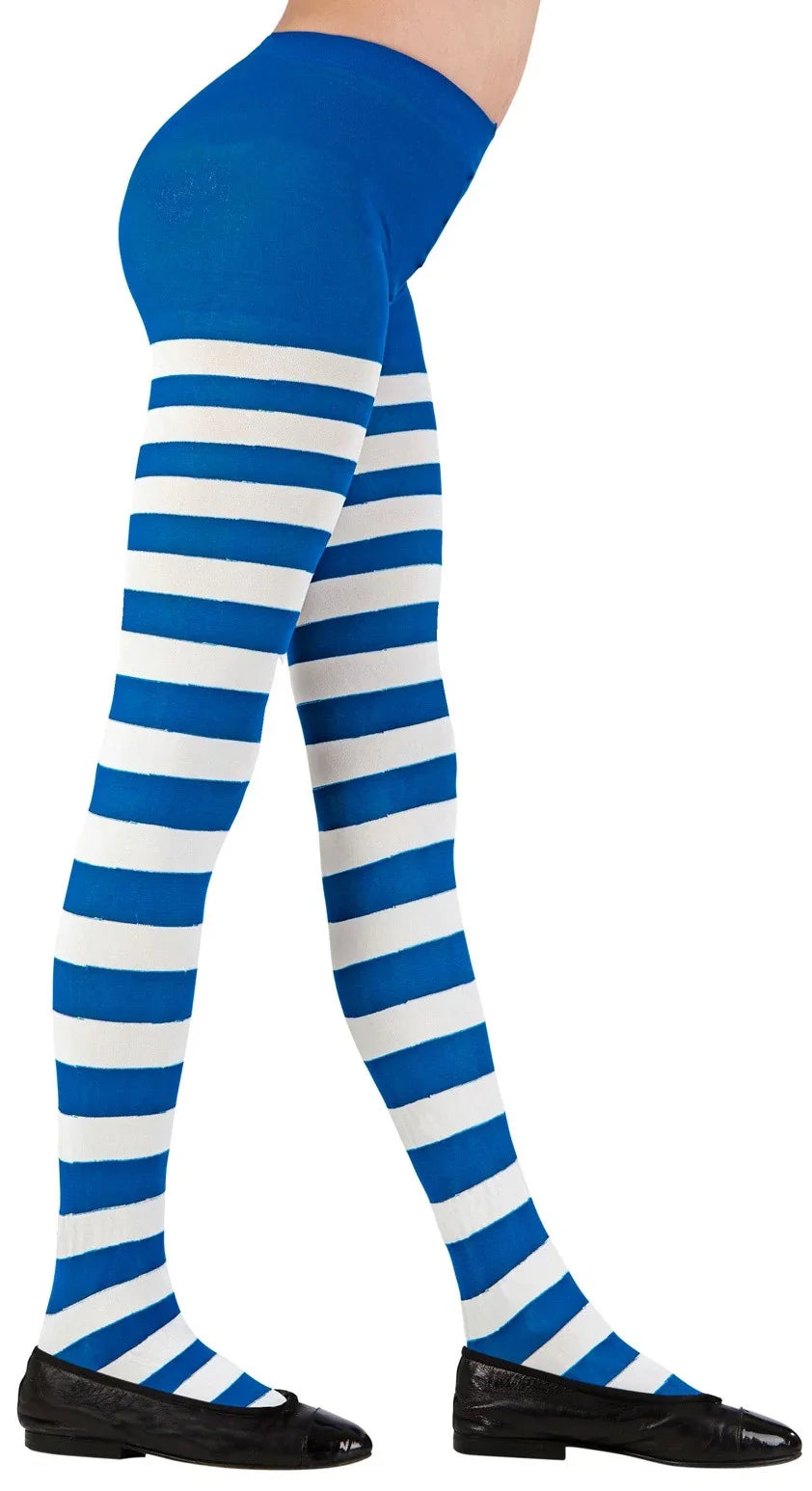 Pantys con Rayas Azules y Blancas Infantiles Medias y Pantys Widmann